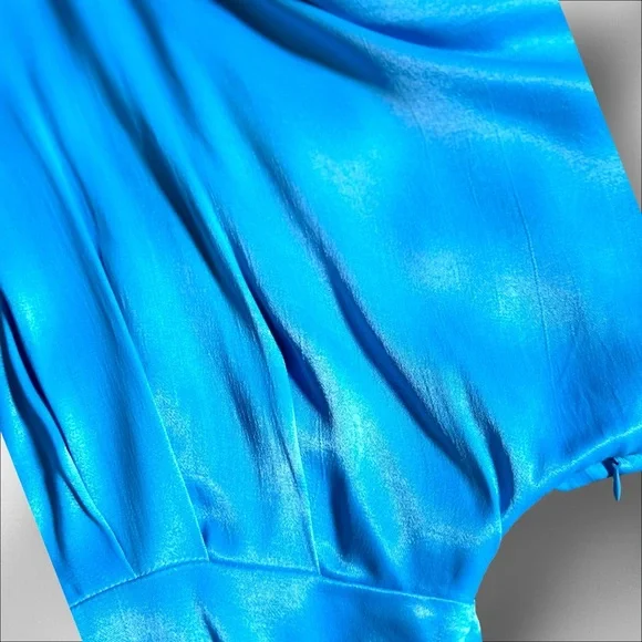 Zara Dress Icy Blue! Long Sleeves Mini Size M NWT - Picture 9 of 9